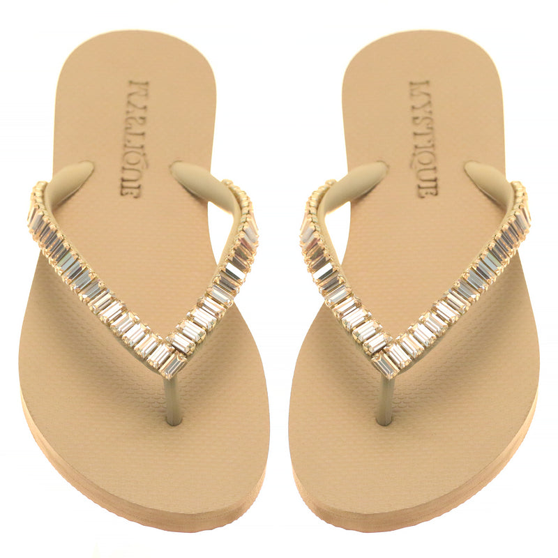 Oxnard Flip Flop Beige Champagne