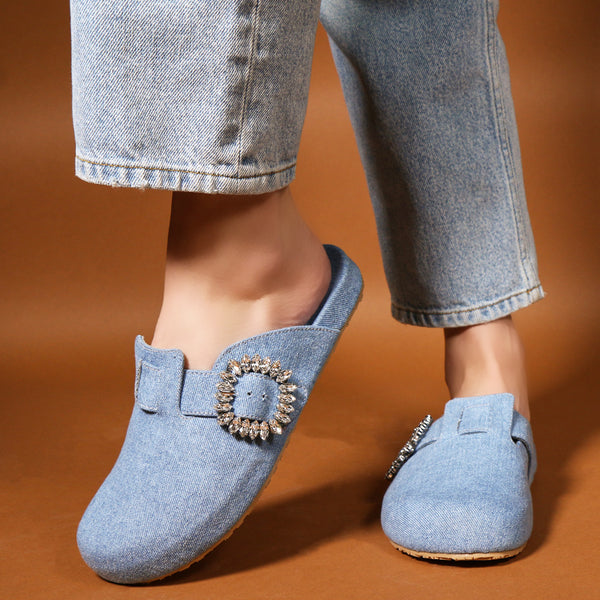 Alaska Mule Denim-In Stock