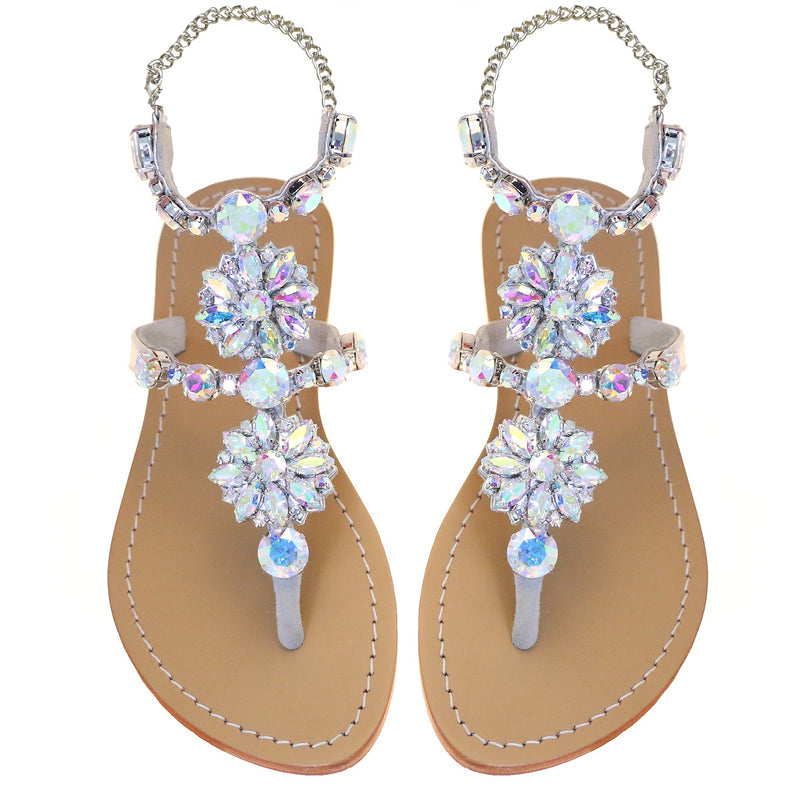 Amelia Island Sandal Silver-In Stock