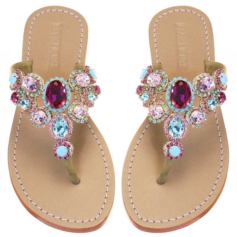 Cape Town Sandal Dark Multi-In Stock