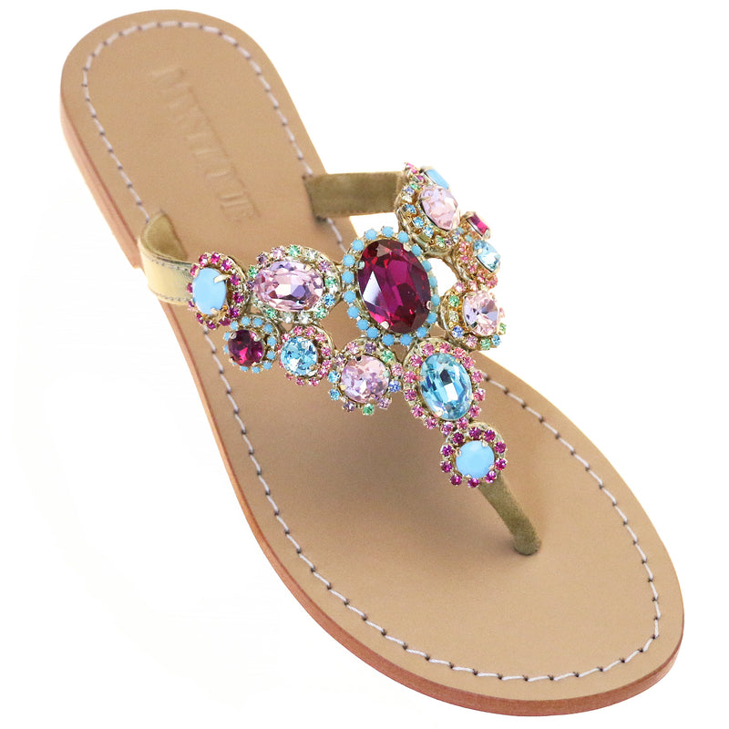 Cape Town Sandal Dark Multi-In Stock
