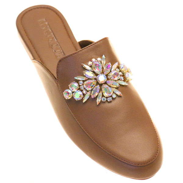 Charlotte Mule Brown Leather
