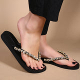 Blakely Flip Flop Black Clear