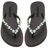 Blakely Flip Flop Black Clear-In Stock