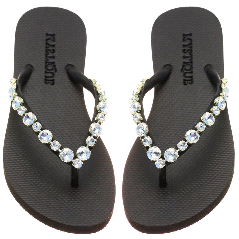 Blakely Flip Flop Black Clear-In Stock