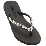 Blakely Flip Flop Black Clear
