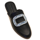 Chicago Mule Black Leather