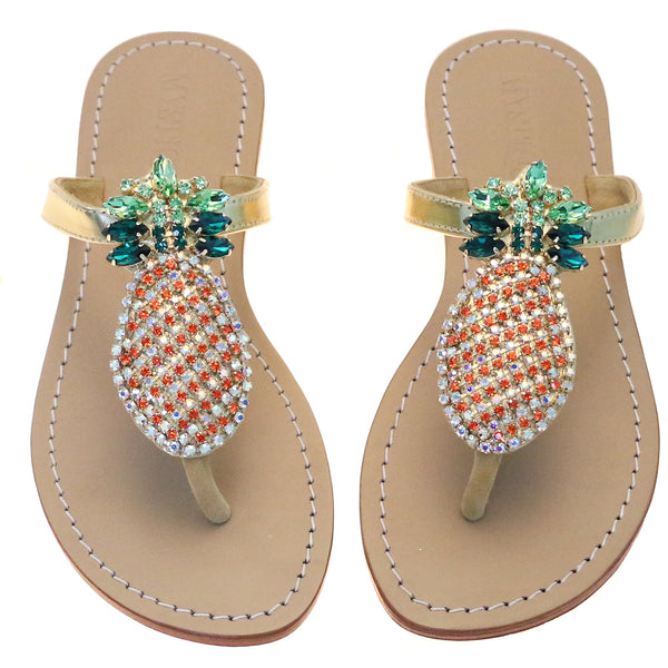 Cabo San Lucas Sandal Gold-In Stock