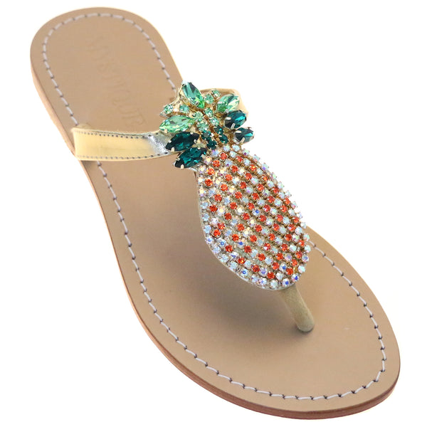 Cabo San Lucas Sandal Gold-In Stock
