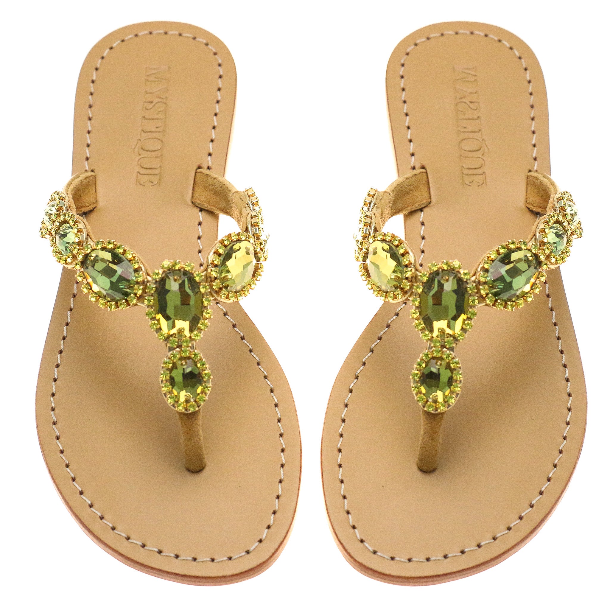 Denton Women s Yellow Jeweled Leather Sandals Mystique Sandals denton-women-s-yellow-jeweled-leather-sandals-mystique-sandals