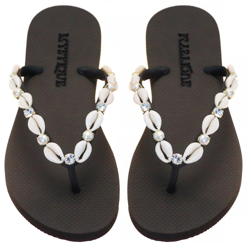 Janesville - Women's Shell Flip Flops Sandals | Mystique Sandals