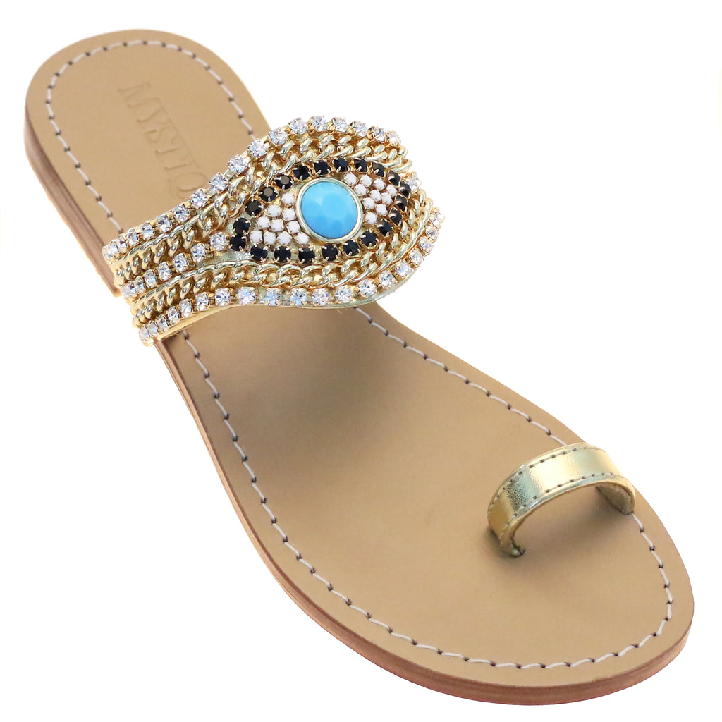 Evil eye flip flops sale