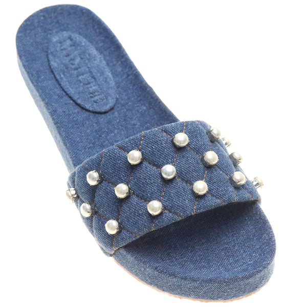 Padded Slides - Women's Padded Footbed Leather Slide Sandals – Mystique  Sandals