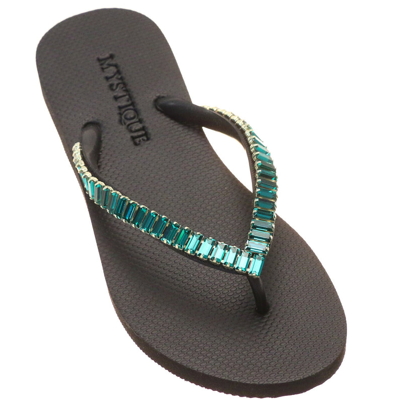 Oxnard Flip Flop Black Green-In Stock