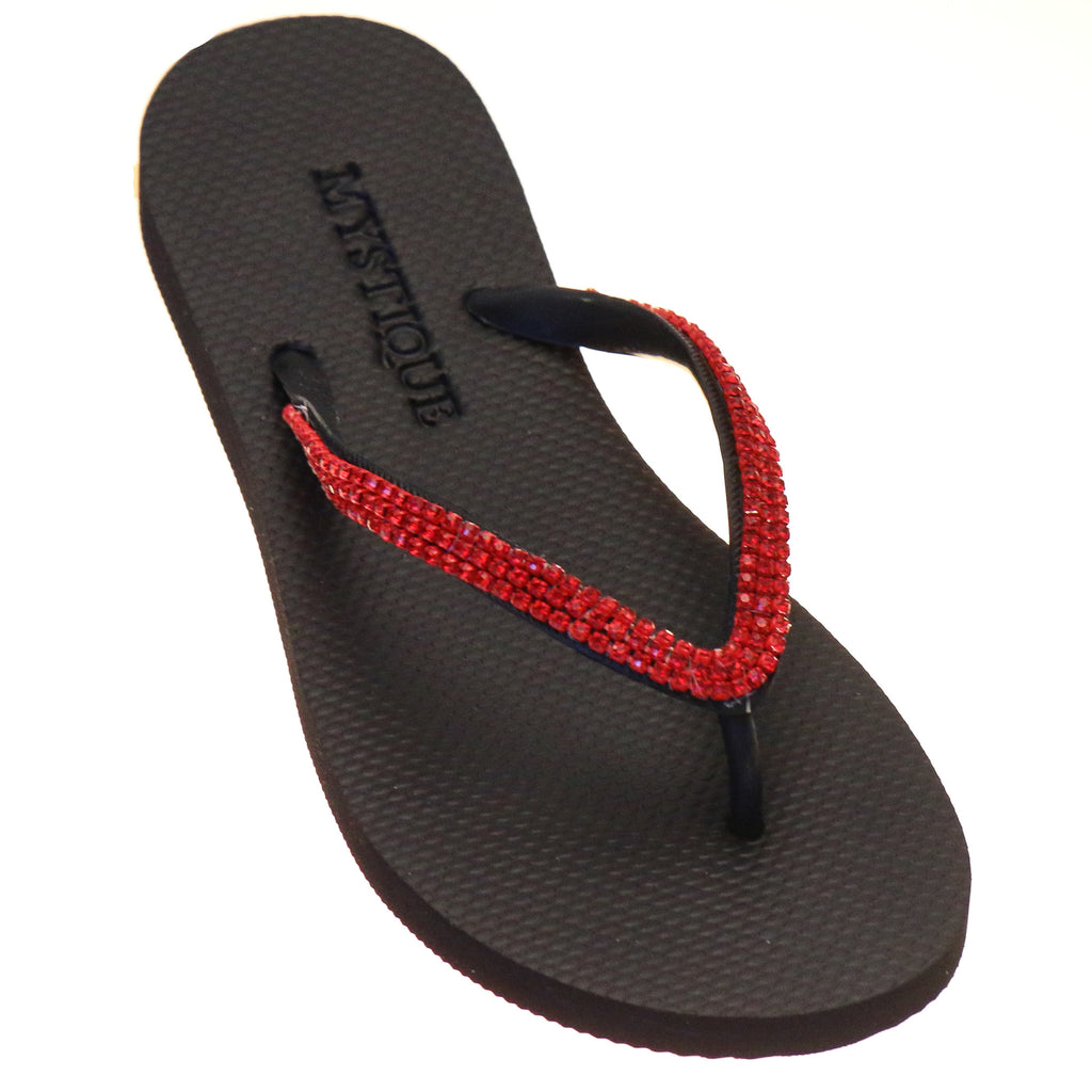 Melville - Women's Red Beachy Flip Flops