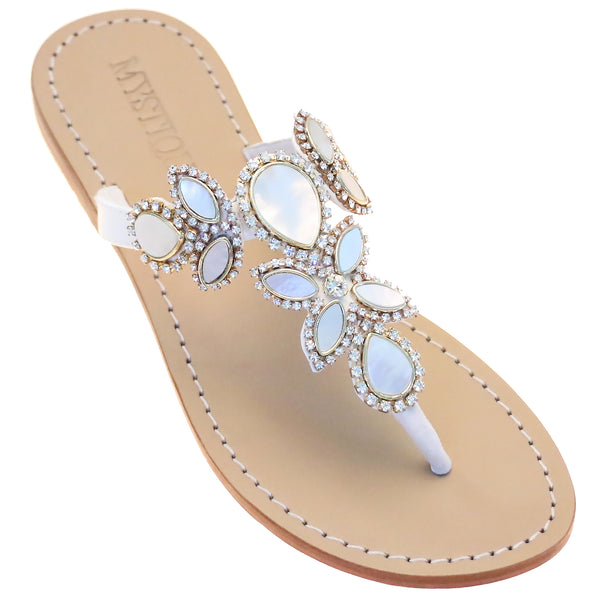 Boca Raton Sandal White