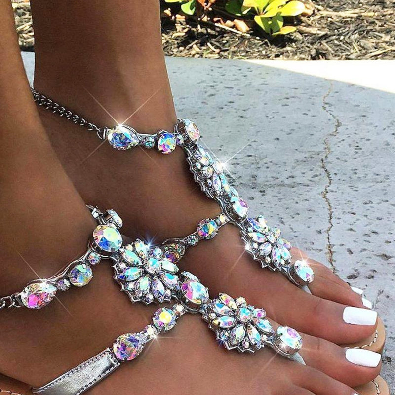 Amelia Island Sandal Silver-In Stock
