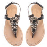 Black Teardrop - Mystique Sandals