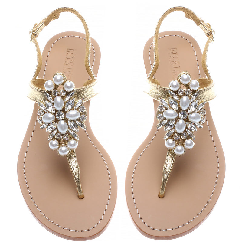 Gold Pearl - Mystique Sandals