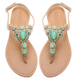 Green Teardrop - Mystique Sandals